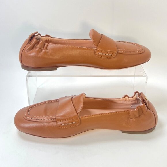 AGL Mara Brandy Brown Leather Loafers Women Size 37.5 - Picture 2 of 9